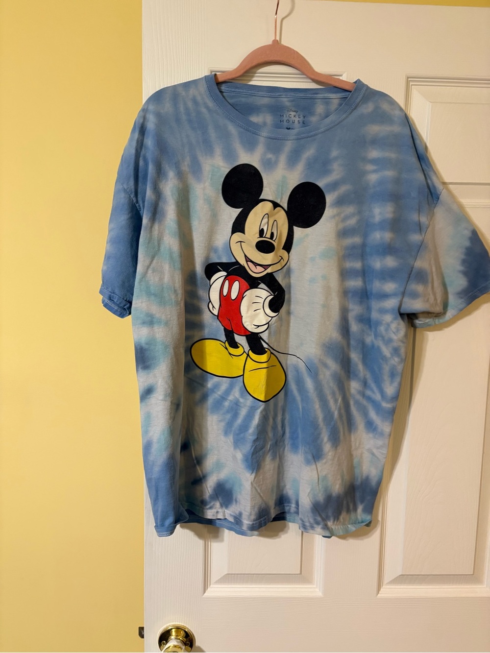 Disney Blue Tie-Dye Mickey Mouse Graphic Tee